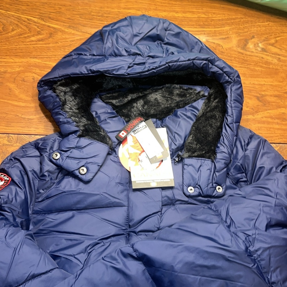 Canada Weather Gear Midnight Detacable-Hood Puffer Winter Coat Size Large NEW